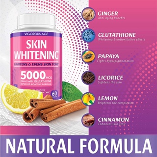 Relumins gluta Collagen Glutathione Whitening 60 Capsules original Luxcent Beauty Supplement 1000 #5