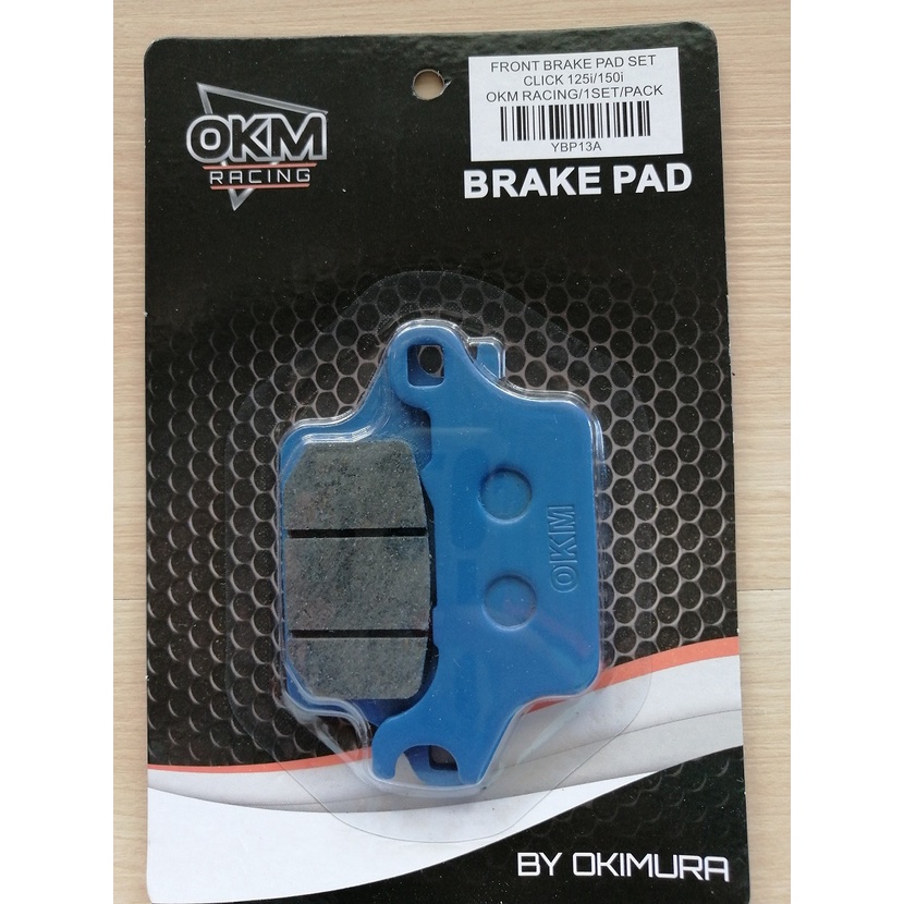 AMS BRAKE PAD FRONT (PAIR) HONDA CLICK 125i / 150i Shopee