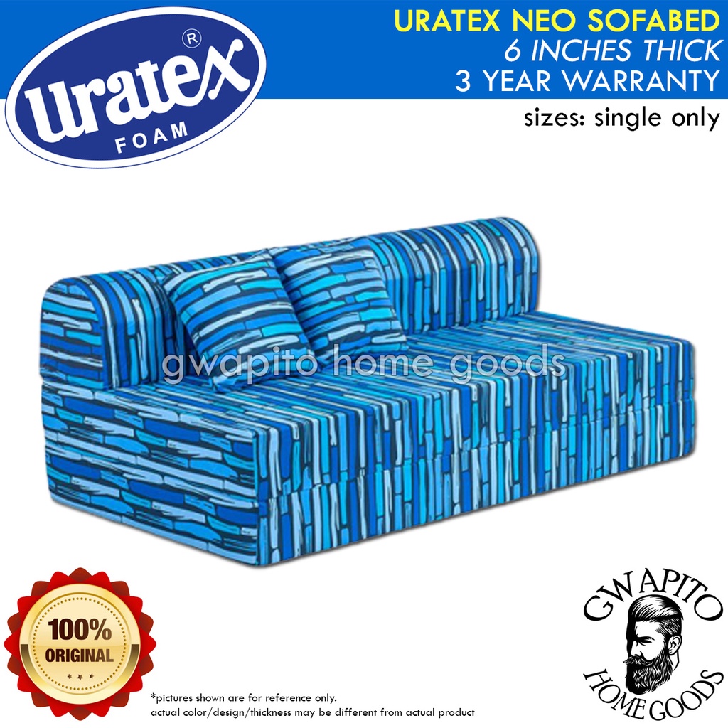 Uratex Neo Sofabed 6 inches thick 100% Original ( 36x75 only ) ( Single ...