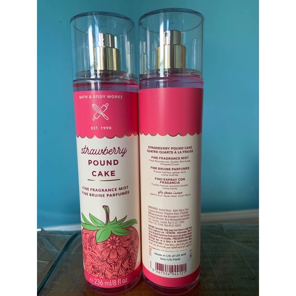 BBW STRAWBERRY POUND CAKE BODY MIST 236ML (CANADA) Shopee Philippines