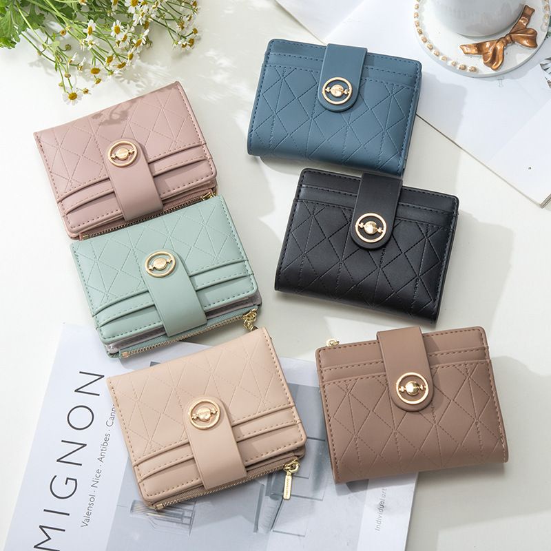 YQY Korea fresh soft urban simple wallet zipper women's coin purse ...