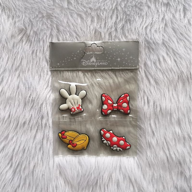 SEALED DISNEY Mickey Mouse Minnie Red White Yellow Polka-dot Magnet Set Merchandise Hong Kong