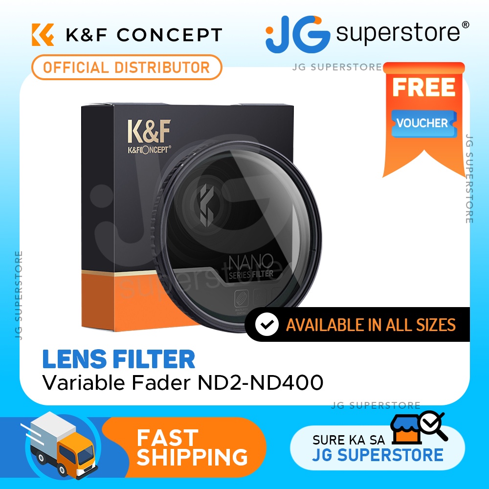 K&F Concept ND2 to ND400 Variable Fader ND Lens Filter for DSLR and