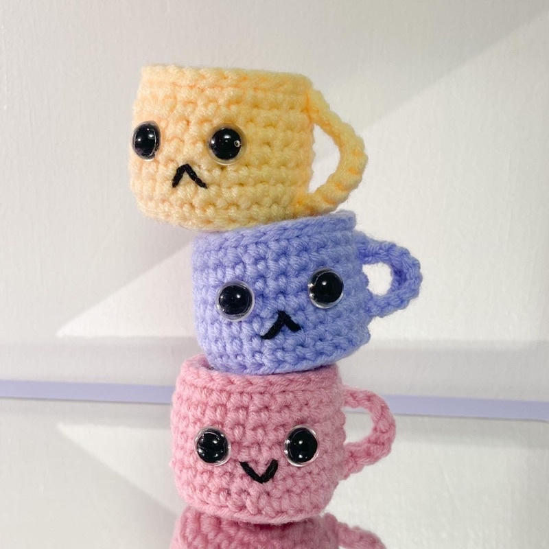 Happy/Angry Coffee Mug Crochet Shopee Philippines