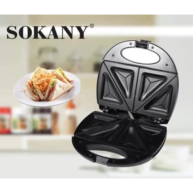 SOKANY 750W electric waffle machine iron sandwich machine bubble egg