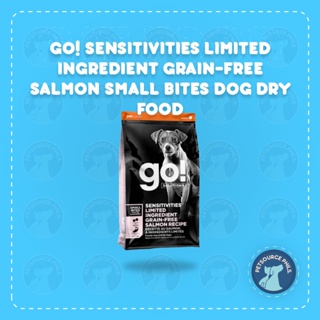top breed dog food ◈PETSOURCE GO! SENSITIVITIES LIMITED INGREDIENT GRAIN-FREE SALMON SMALL BITES DOG