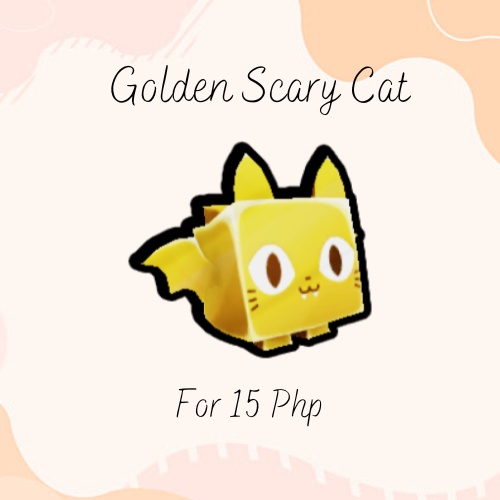 Pet Simulator X Exclusive Golden Scary Cat