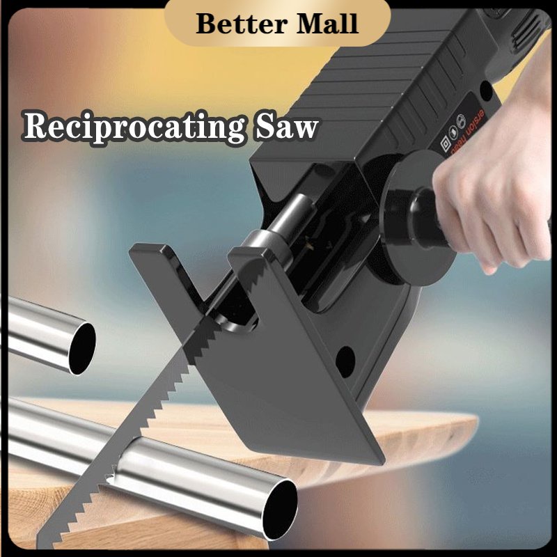 Reciprocating Saw Adapter Modified Electric Drill With 3 Blades Wood