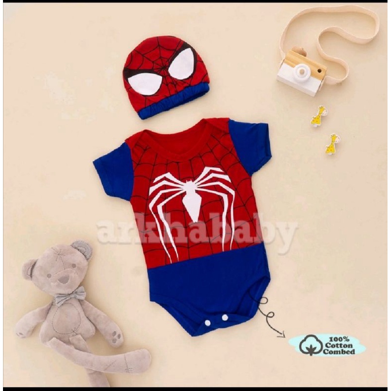 Spiderman costume for baby 0-6 months preloved used once | Shopee  Philippines