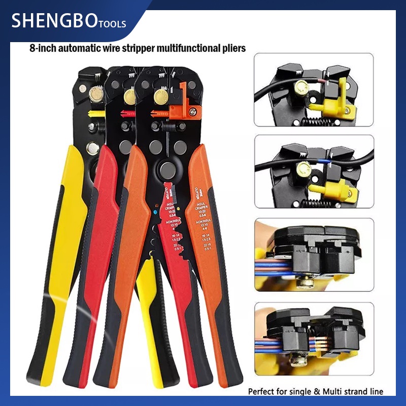 Professional Automatic Wire Striper Cutter Stripper Crimper Pliers ...