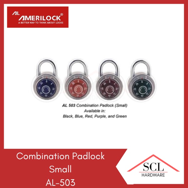 AMERILOCK Combination Padlock (Small & Big) | Shopee Philippines