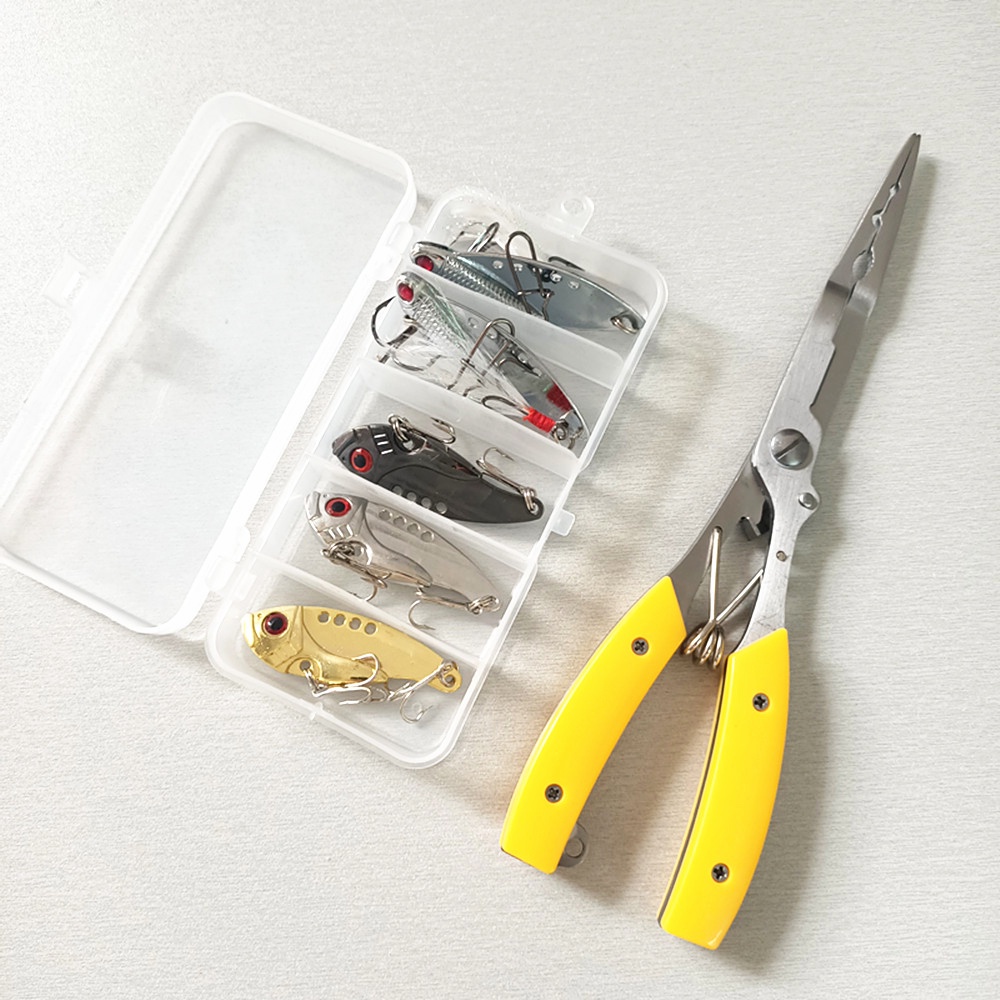 Fishing VIB Blade Lure Crank Bait Long Nose Fishing Pliers Flying Fish