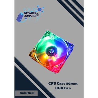 CPU Case 80mm Fan RGB and Black
