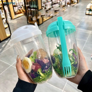 [SNOW] Fresh Salad Cup to Go Container Set with Fork Sauce Cup Portable Picnic Bento [PH] #1