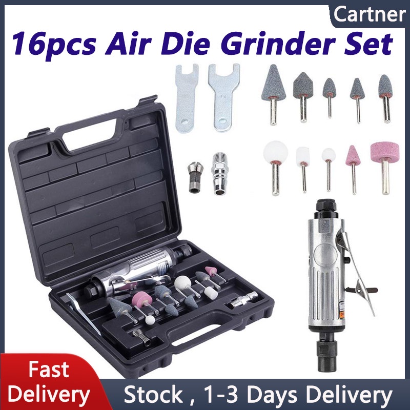 1/4" Air Compressor 90psi Die Grinder Rotary Tool Kit Air Die Grinder Grinding Mill Engraving