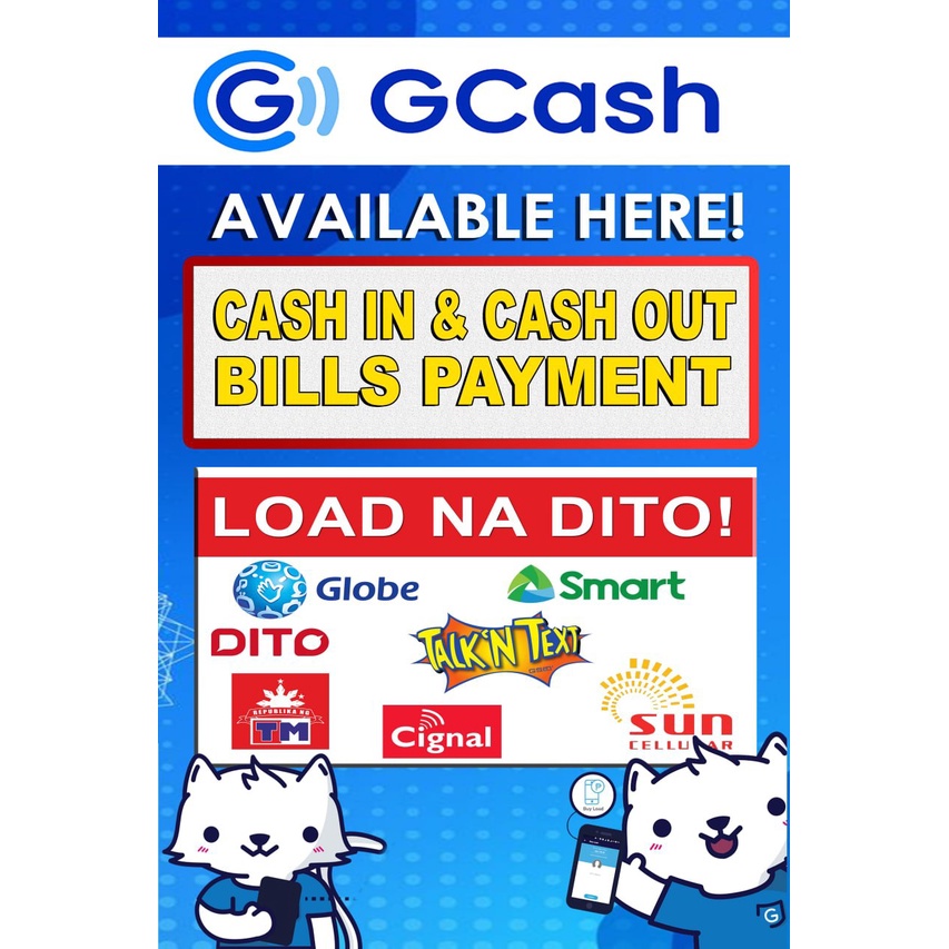 GCASH SIGNAGE TARPAULIN OR LAMINATED PHOTO | Shopee Philippines