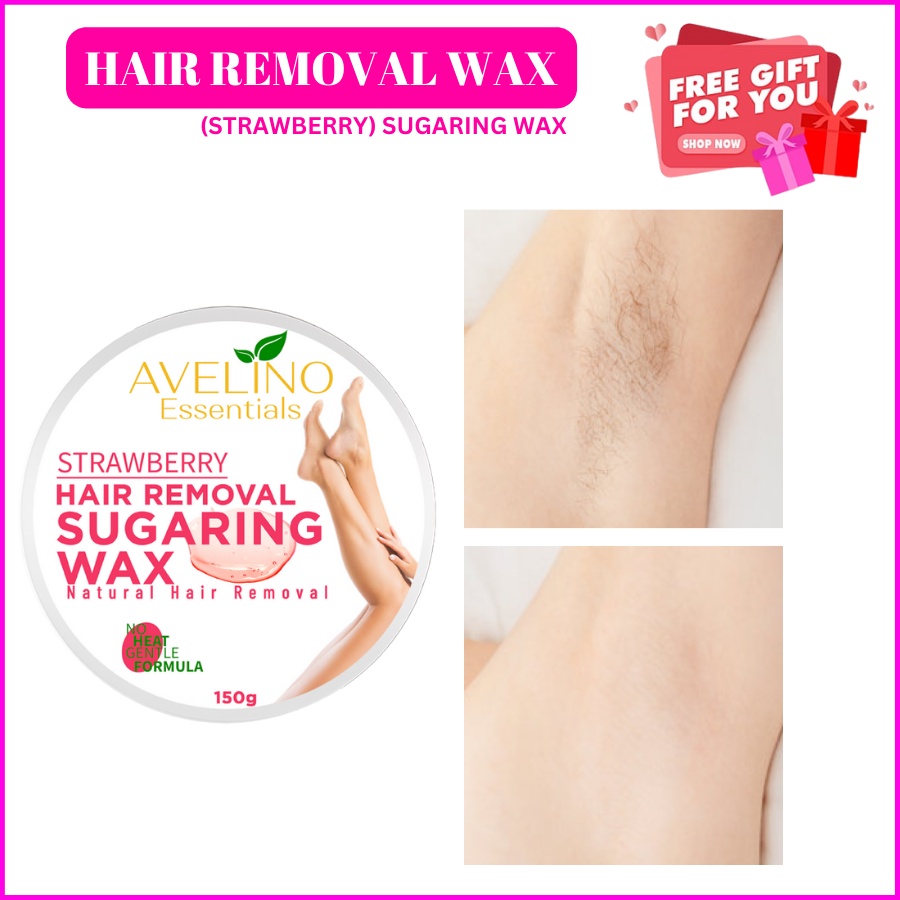 STRAWBERRY HAIR REMOVAL SUGARING WAX 150g(Hair Wax Removal & Wax Leg