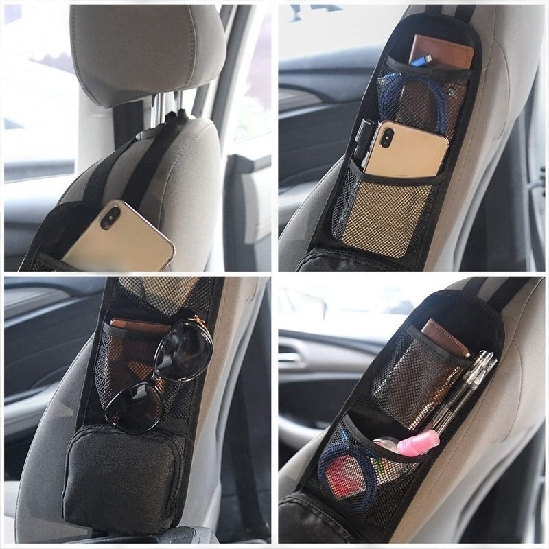 1Pc Car Seat Storage Storage Box Organizer Car Seat Side Pocket Backseat Drink Holder Hanging Bags Multi Car Accessories
