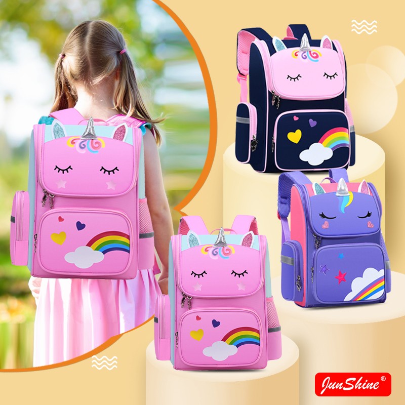 Kid Backpack Unicorn School Bag for Girl Primary School Bag Cute Unicorn Bagpack Boys and Girls