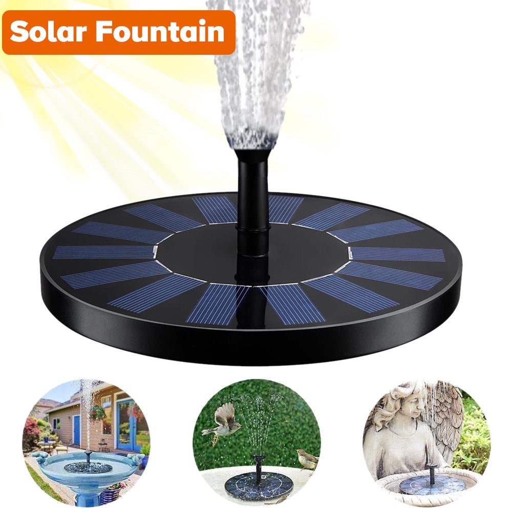 Solar Fountain Floating Solar Power Bird Bath Fountains Pump Garden Pool Pond Decoration Solar Fount #1