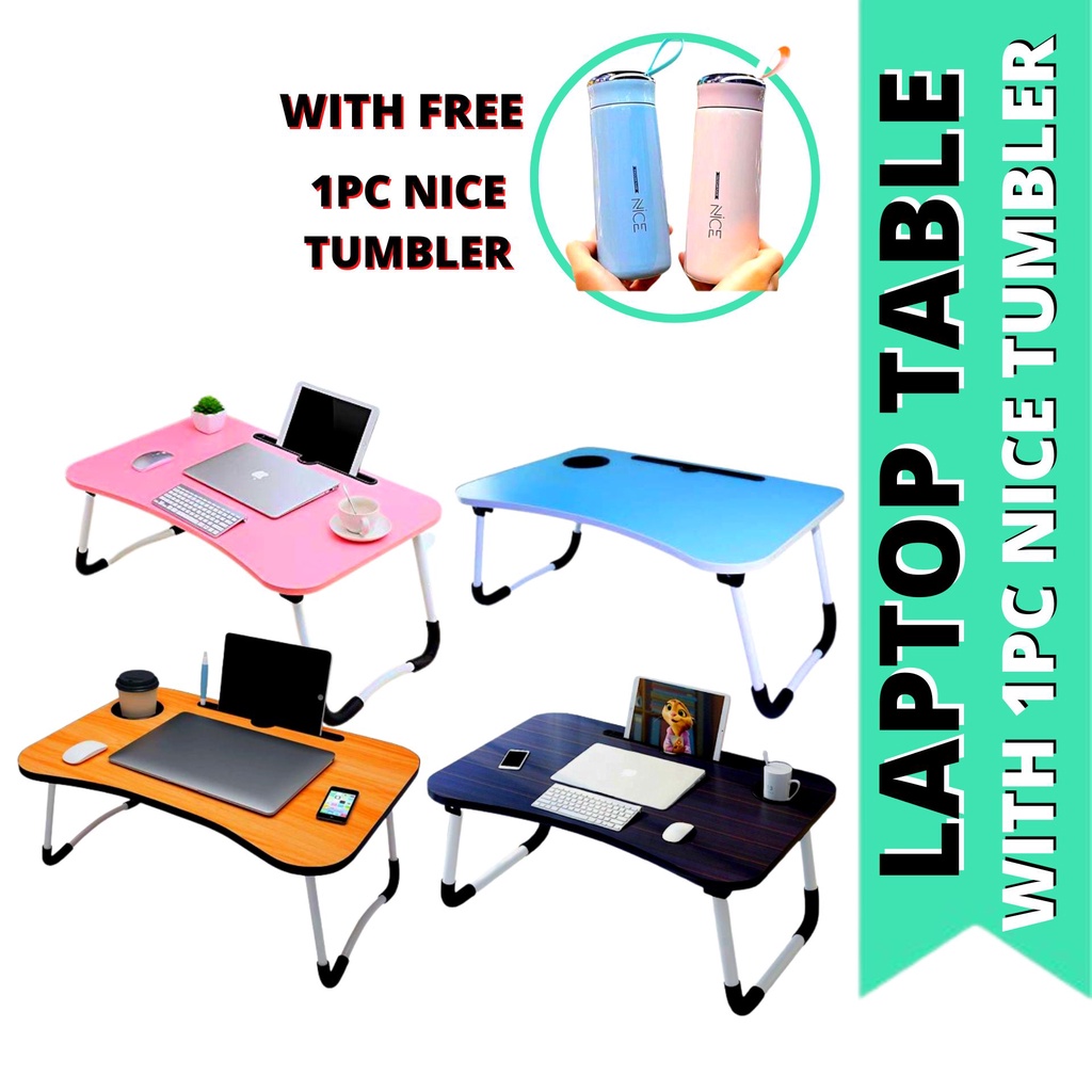 Portable Folding Laptop Table for study, Laptop Desk Computer Table Mini Laptop Support Tray For