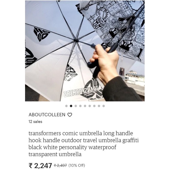 Transformer Umbrella IMPORTED Shopee Philippines
