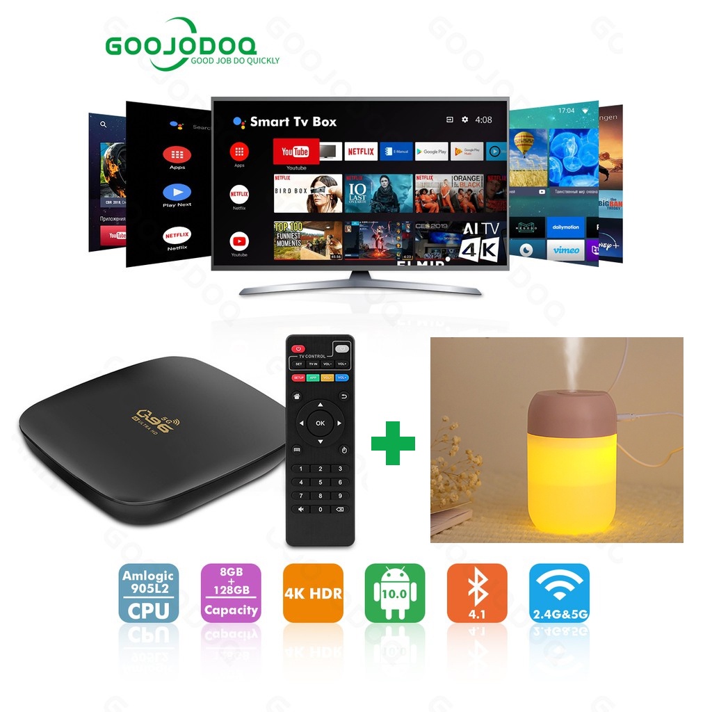 Smart TV Box Android 4k 5g Black for Non Smart TV Stick Shopee