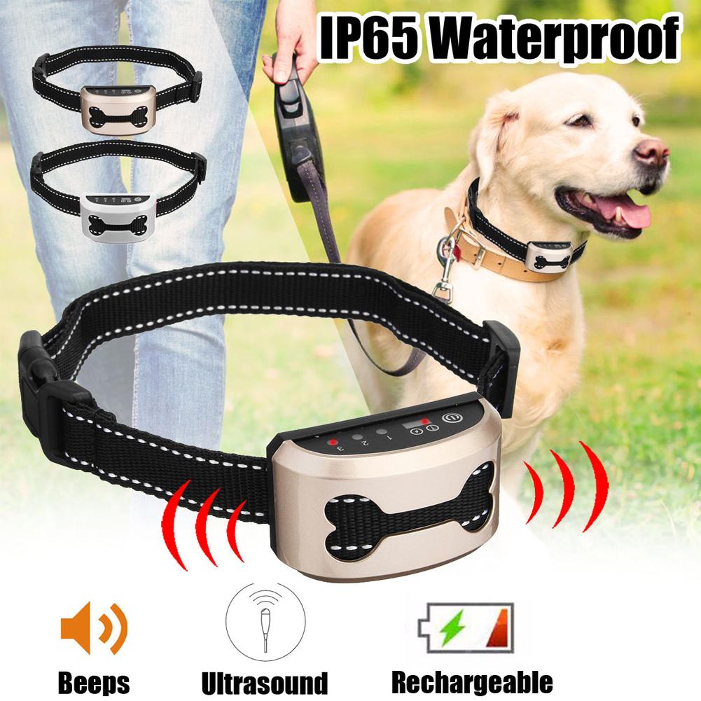 Dog accessoriesln stockPet Dog Anti Bark Guard Waterproof Auto Anti Humane Bark Collar Stop Dog Bar #4