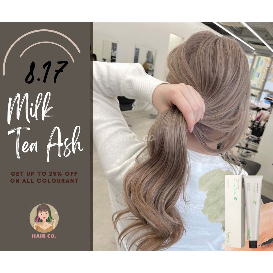 8.17 Milk Tea Ash Premium Hair Color 100ml Shopee Philippines