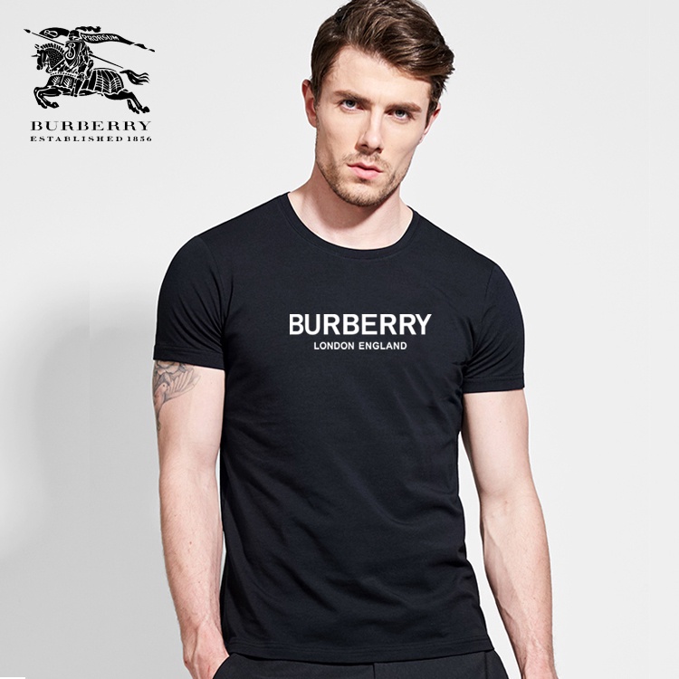 ⊙✆Burberry Short Sleeve Classic Logo Print T-Shirt Men's Sweatshirt |  Shopee Philippines