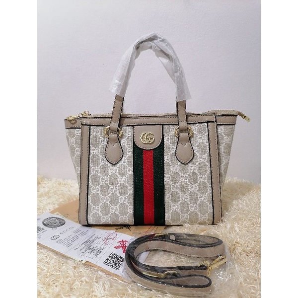 CMLS G Mini Tote Bag White With Sling Top Grade Quality Shopee Philippines