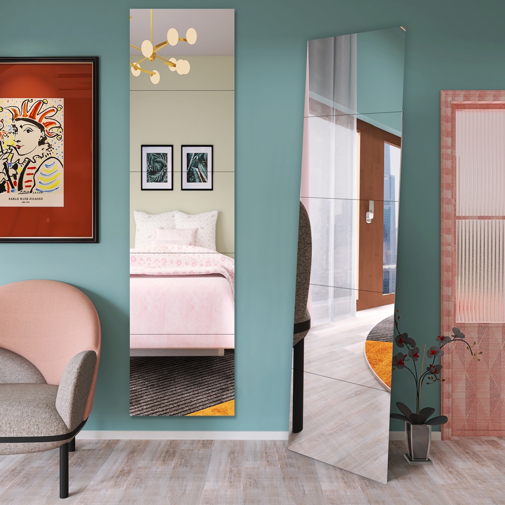 Square Mirrors 5 Pack Mini Mirrors for Wall Decor Craft Projects 22X22CM or 30x30CM or 50x50CM