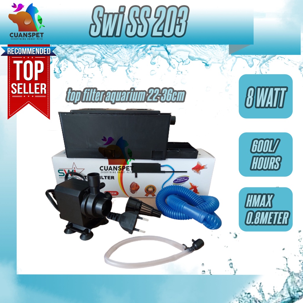 mesin-top-aquarium-filter-swi-nikita-star-ss-203-aquarium-machine