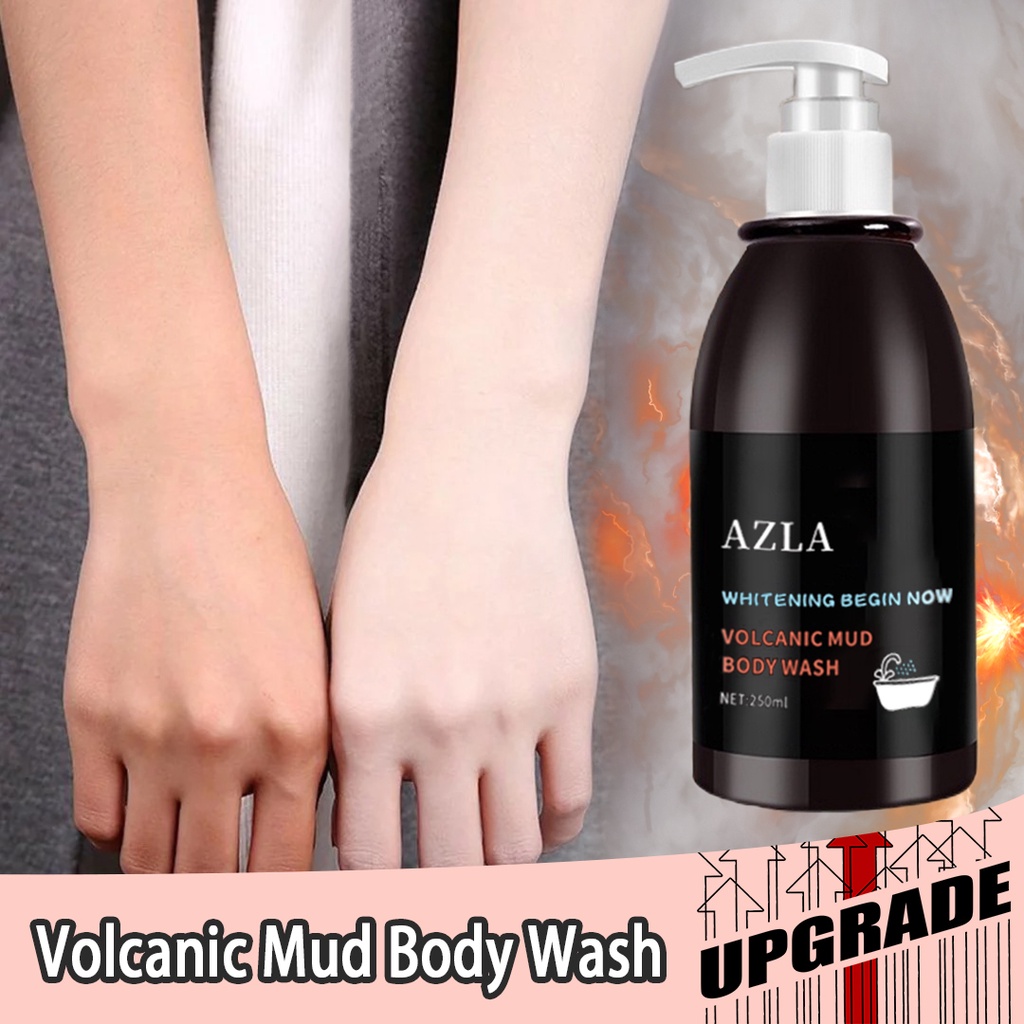 250ML Volcanic Mud Body Wash Whitening Shower Gel exfoliate whitening
