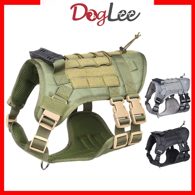 Reflective Military Dog Harness Vest Adjustable Tactical Dog Harness