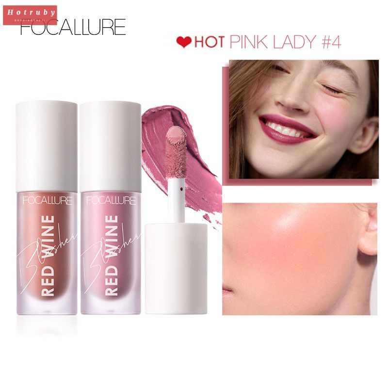 FOCALLURE Liquid Blush HANGOVER RED WINE Natural Cheek Tint Blusher