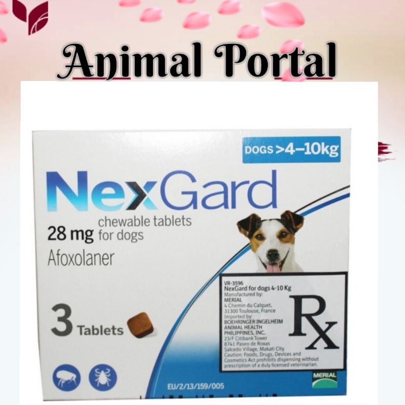Nexgard Chewable Tablets Anti Fleas And Tick For Dogs.(4to10kg