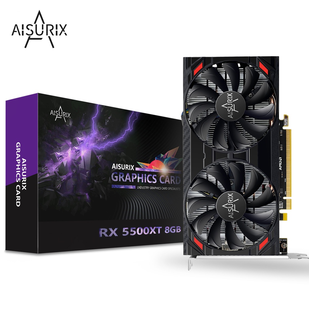 AISURIX Video card AMD RX5500XT 8GB GDDR6 AMD 8G/128bit Graphics Card For PC Gaming 100% NEW GUP #7