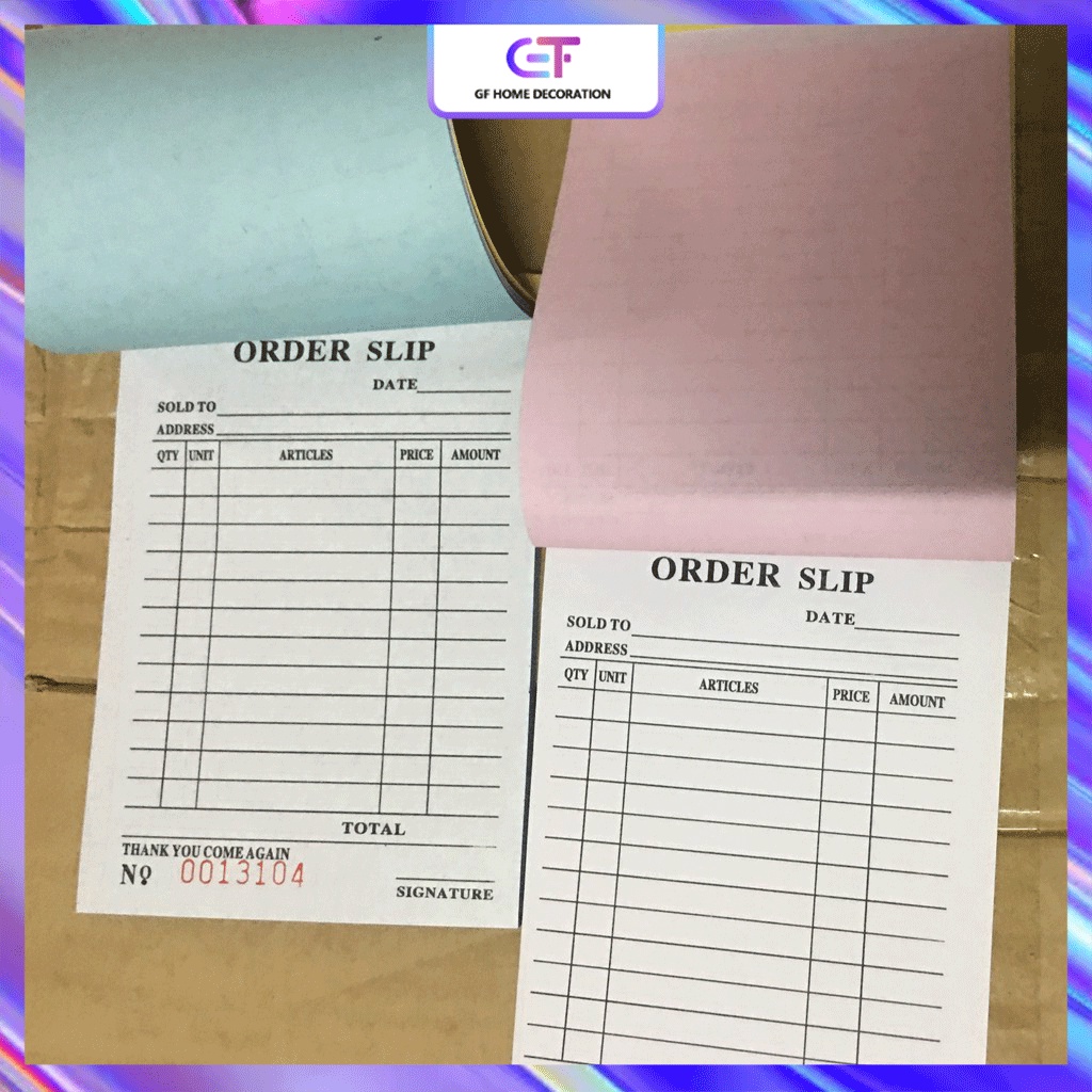 Receipt wholesale Resibo carbonized receipt with carbon paper receipt