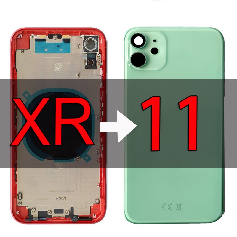 Fashion Battery Cover For Iphone Xr Housing Like Alumium Edge Rear Chassis For Xr H Ok