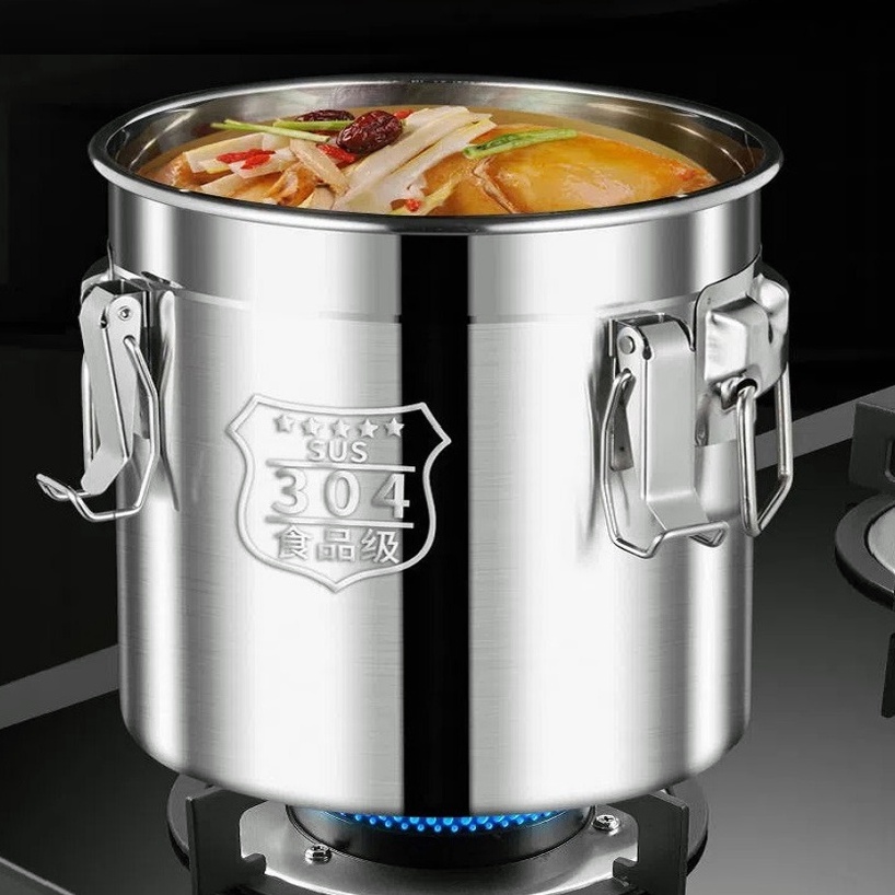 Oil drum sealed drum 304 stainless steel rice drum sealed storage tank