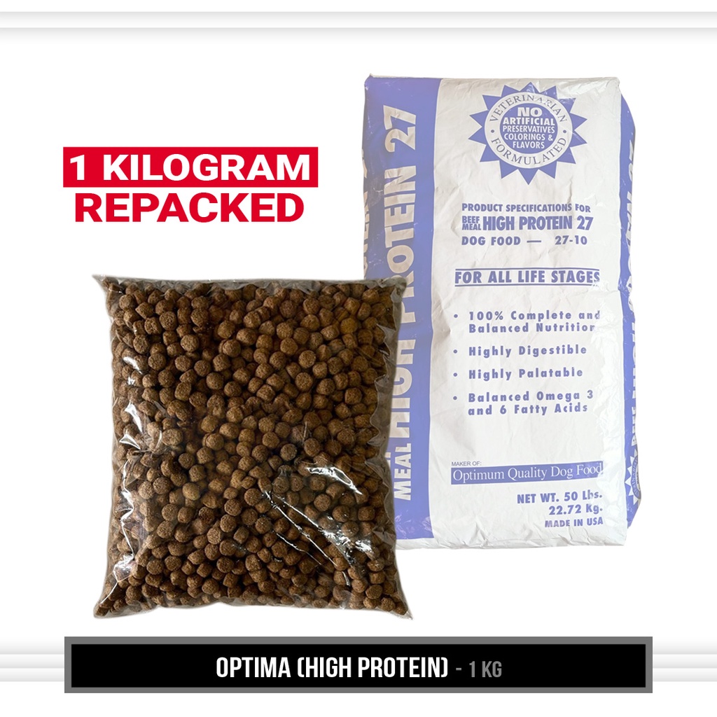 LKJOptima Beef Meal High Protein 27 Optimum Quality Dry Dog Food For