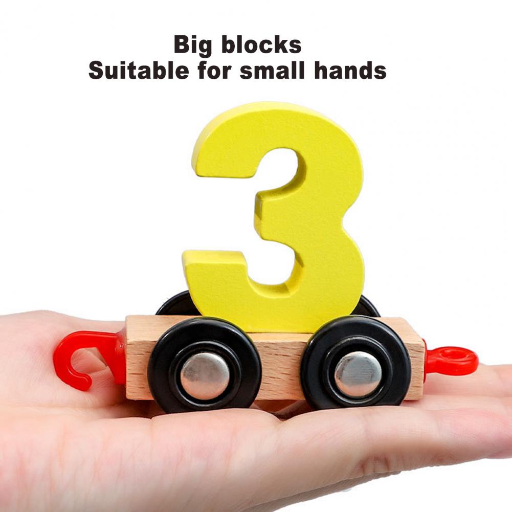 Imagination Improvement Train Toy Ten Carriages Independent Detachable Educational Cartoon Number