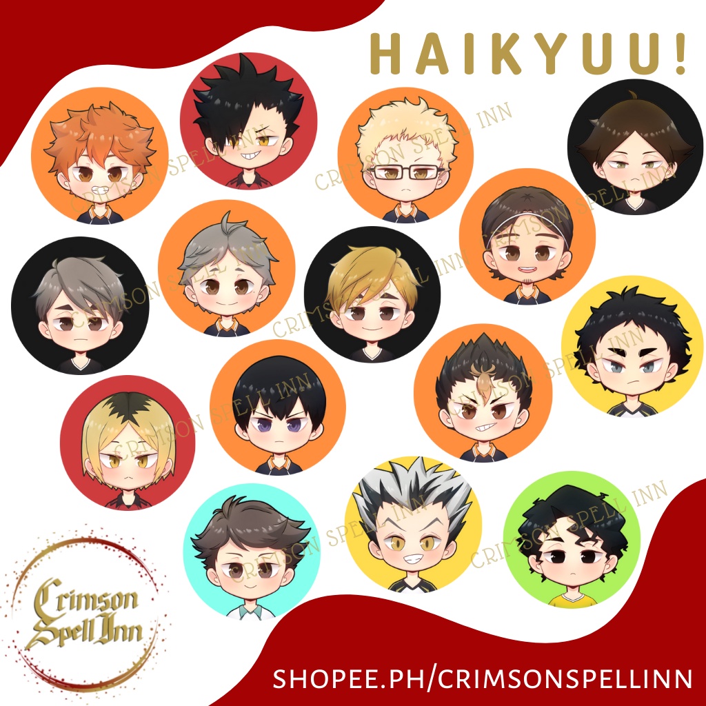 Haikyu!! Pins | 32mm / 1.25