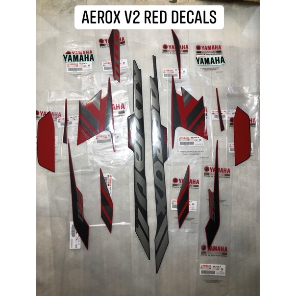 AEROX V2 RED DECALS by Paps Motosupply Shopee Philippines
