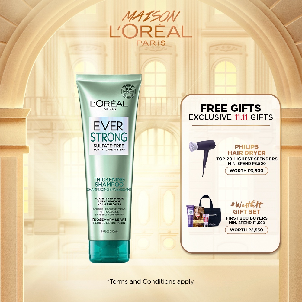 LOreal Paris Ever Strong Thickening Hair Color Shampoo and Conditioner