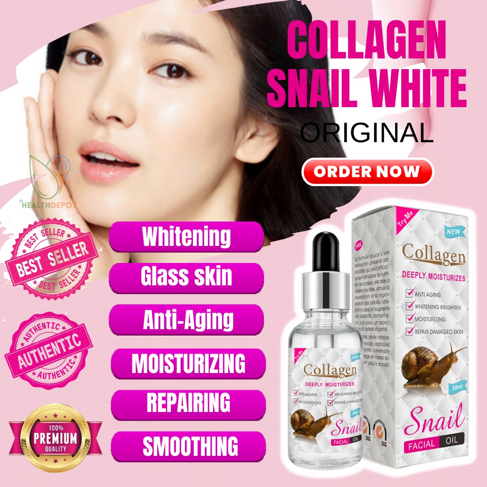 Collagen Snail White Facial Oil Deeply Moisturizes Anti Aging Brighten