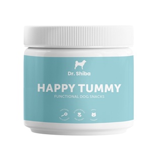 Dr Shiba Healthy Dog Treat Supplement Snacks for Pets: HAPPY TUMMY