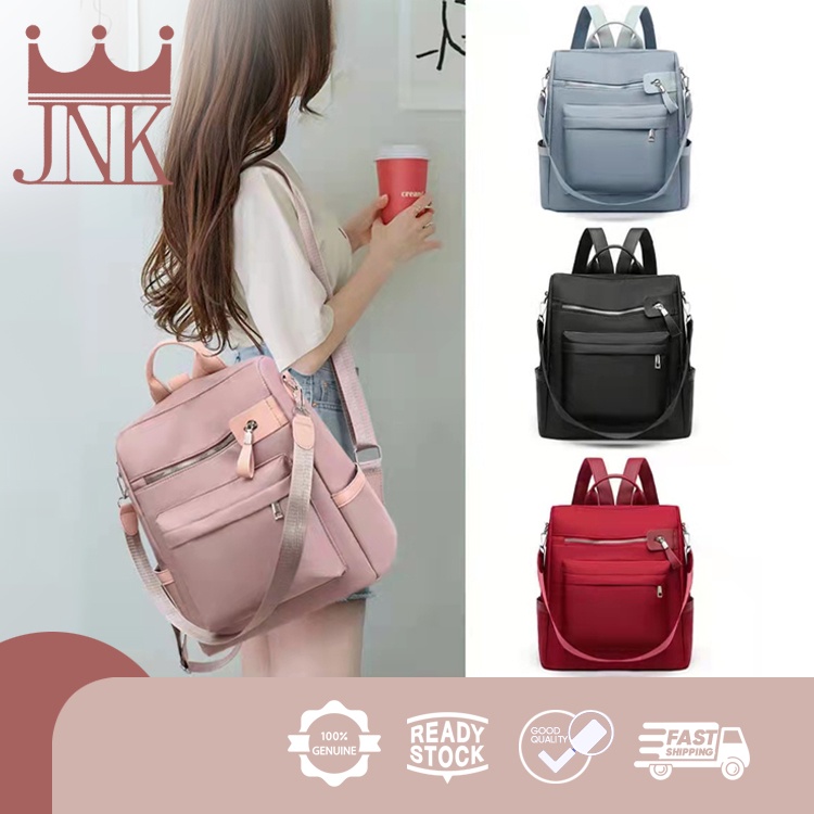 JNK 9611 Fashion AntiTheft Korean Waterproof Backpack Shopee