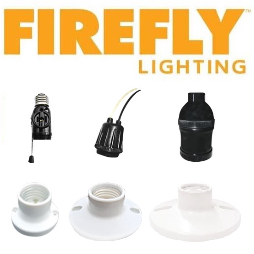 FIREFLY RECEPTACLES 2" 3" 4" WEATHERPROOF SOCKET KEYLESS SOCKET